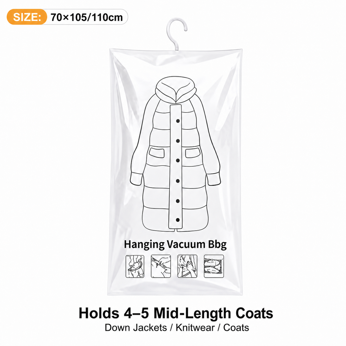 Yoyoio™🧥Hanging Vacuum Storage Bags – Hanging Design for Wardrobe, Air Vacuum Compression, Waterproof Dustproof & Space-Saving 🔥