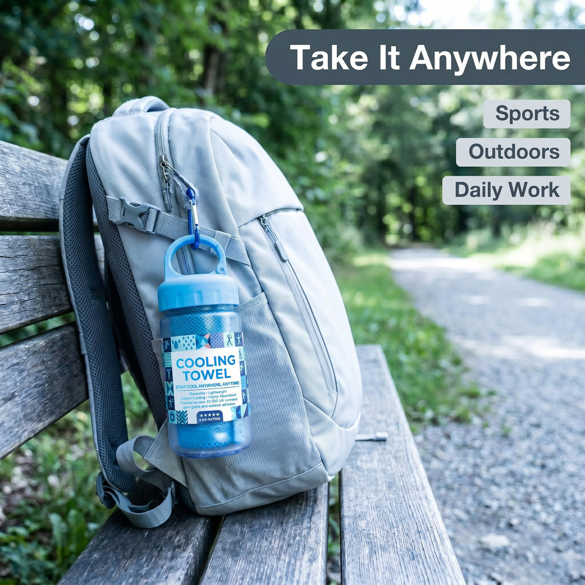 ☀️Cooling Towel -👍Yoyoio™ Cold Sweat Towel You Can Use Anywhere, Anytime! Reusable Soft Absorbent Cooling Portable