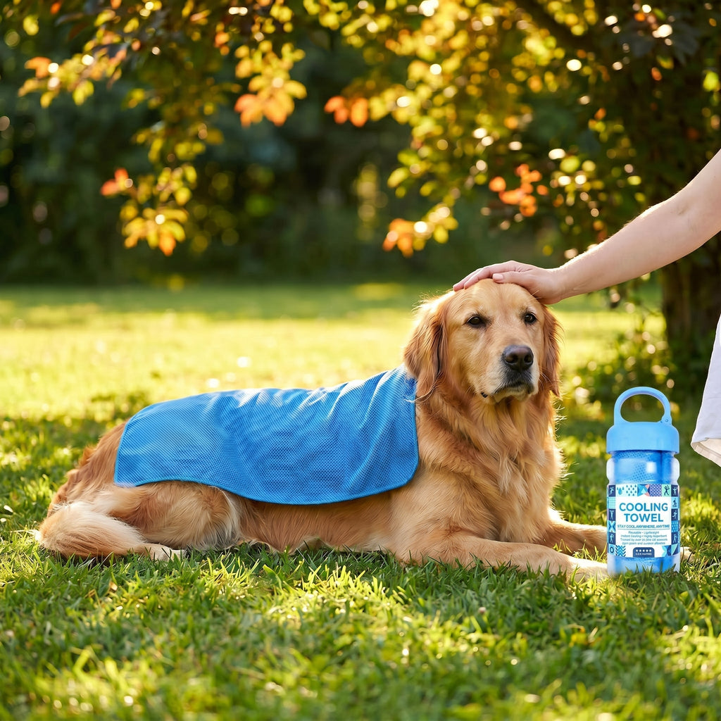 ☀️Cooling Towel -👍Yoyoio™ Cold Sweat Towel You Can Use Anywhere, Anytime! Reusable Soft Absorbent Cooling Portable