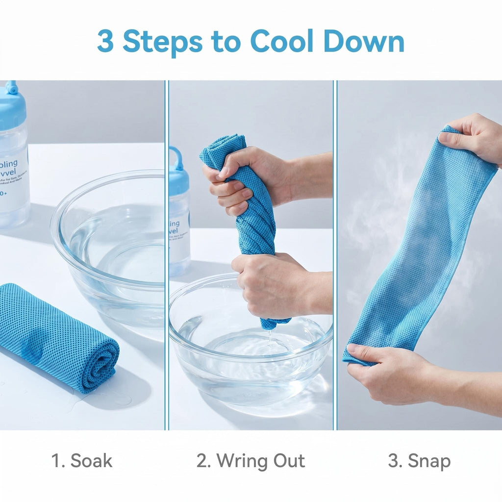 ☀️Cooling Towel -👍Yoyoio™ Cold Sweat Towel You Can Use Anywhere, Anytime! Reusable Soft Absorbent Cooling Portable
