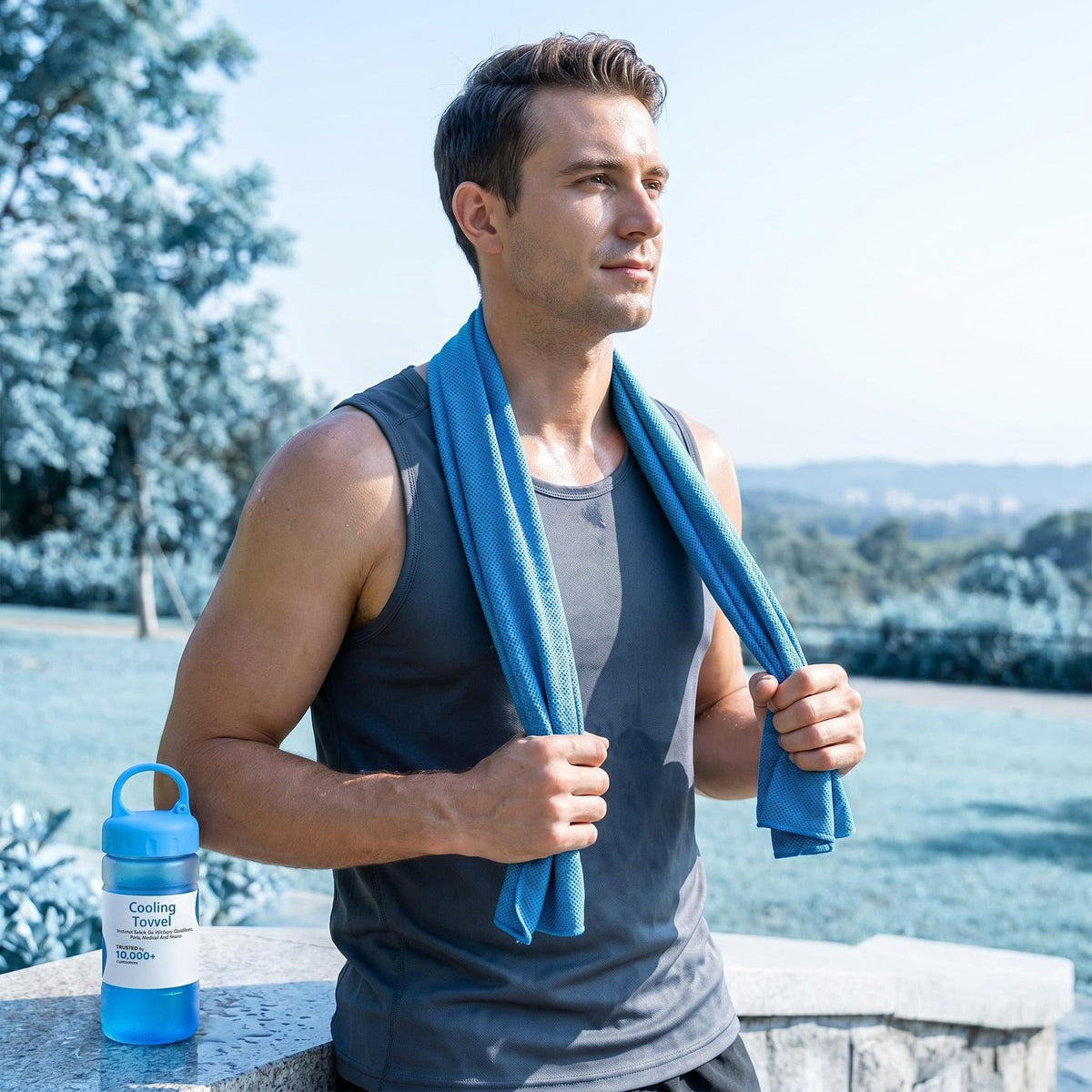 ☀️Cooling Towel -👍Yoyoio™ Cold Sweat Towel You Can Use Anywhere, Anytime! Reusable Soft Absorbent Cooling Portable