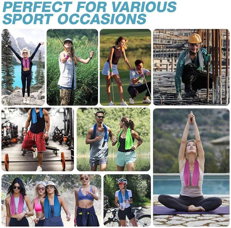 ☀️Cooling Towel -👍Yoyoio™ Cold Sweat Towel You Can Use Anywhere, Anytime! Reusable Soft Absorbent Cooling Portable