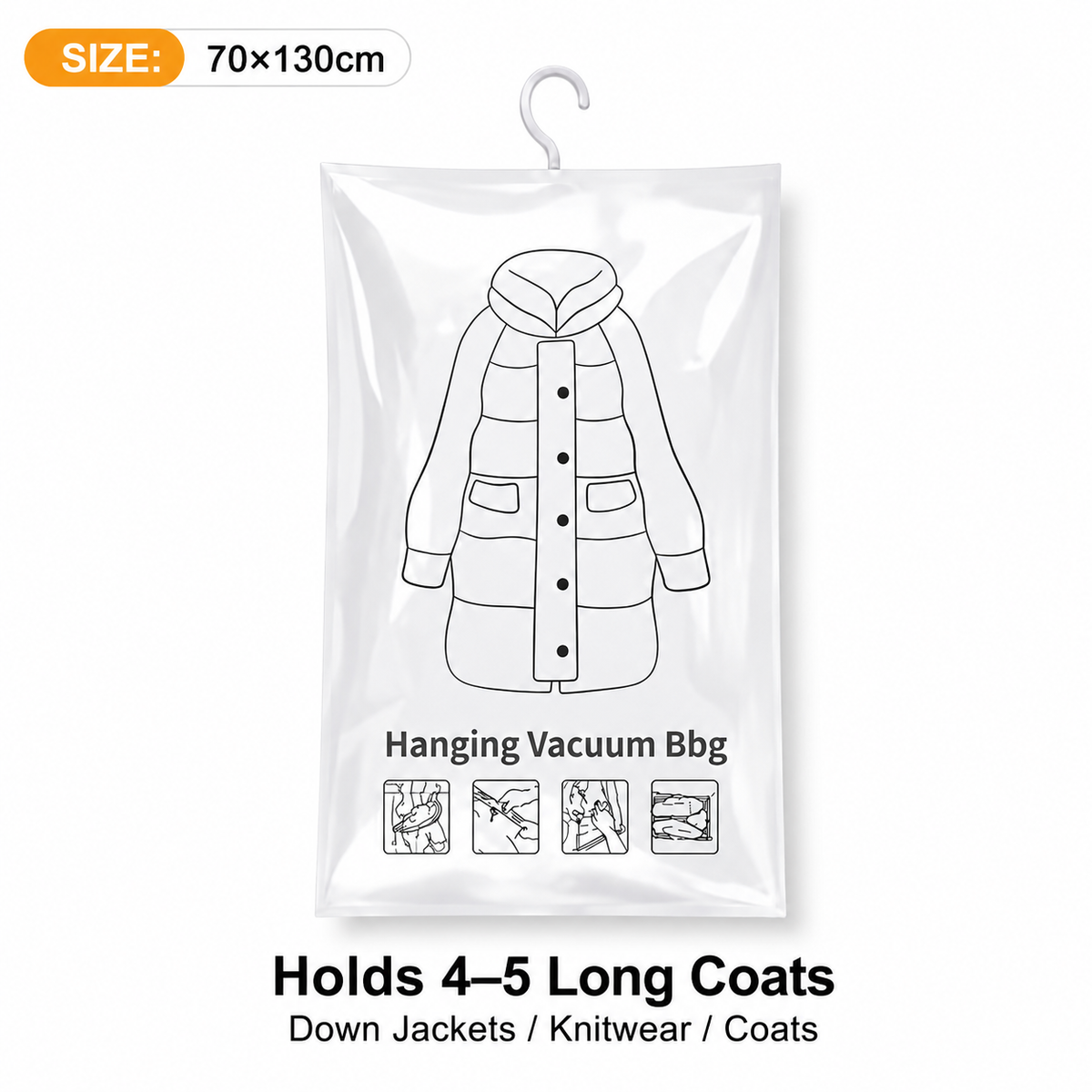 Yoyoio™🧥Hanging Vacuum Storage Bags – Hanging Design for Wardrobe, Air Vacuum Compression, Waterproof Dustproof & Space-Saving 🔥