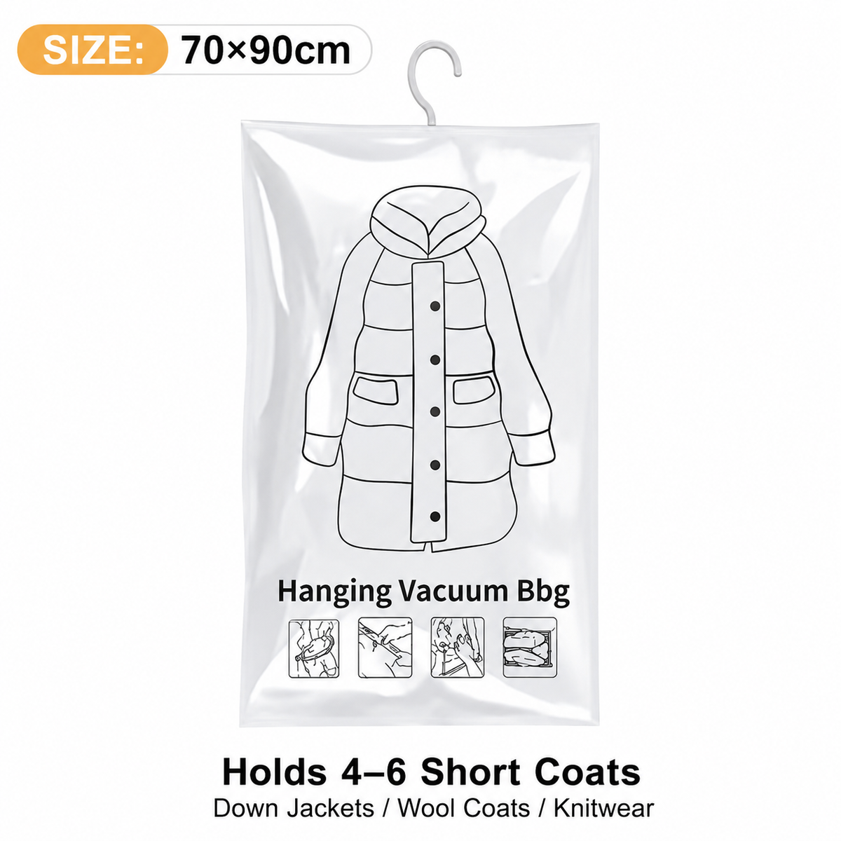 Yoyoio™🧥Hanging Vacuum Storage Bags – Hanging Design for Wardrobe, Air Vacuum Compression, Waterproof Dustproof & Space-Saving 🔥