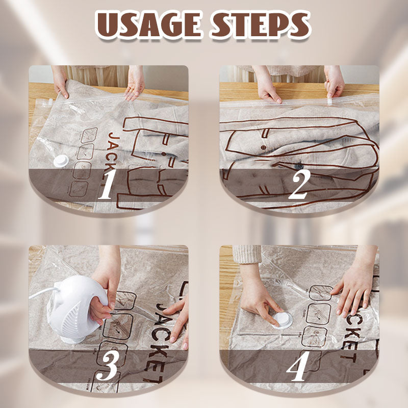 Yoyoio™🧥Hanging Vacuum Storage Bags – Hanging Design for Wardrobe, Air Vacuum Compression, Waterproof Dustproof & Space-Saving 🔥